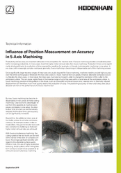 Influence of Position Measurement on Accuracy in 5-Axis Machining